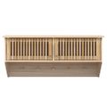 vidaXL Nástenná skriňa s háčikmi 80x24x35,5 cm kompozitné drevo