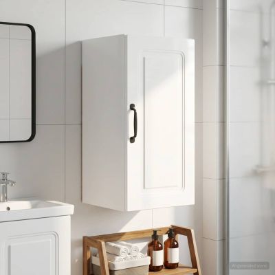 vidaXL Kúpeľňová nástenná skriňa UTRECHT Biela s vysokým leskom