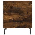 vidaXL Nočné stolíky 2 ks dymový dub 40x35x47,5 cm kompozitné drevo