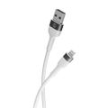 Forever Flexible kábel USB - Lightning 1,0 m 2,4A biely