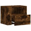 vidaXL Nástenné nočné stolíky 2 ks dymový dub 45x30x35 cm
