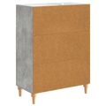 vidaXL Servírovacia skriňa Betónovo sivá 66 x 34,5 x 90 cm