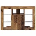 vidaXL Rohový LED TV kabinet 100x40x68cm Staré drevo Kompozitné drevo