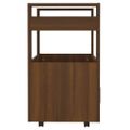 vidaXL Kuchynský vozík hnedý dub 60x45x80 cm spracované drevo