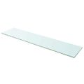 vidaXL Poličky 2 ks panel z priehľadného skla 110x25 cm