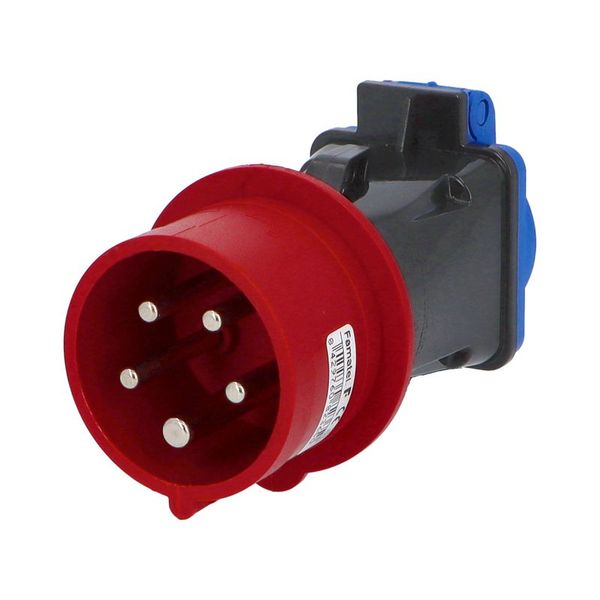 Adaptér 13922FR IP54/400V/16A - vidlica CEE / zásuvka s kolíkom