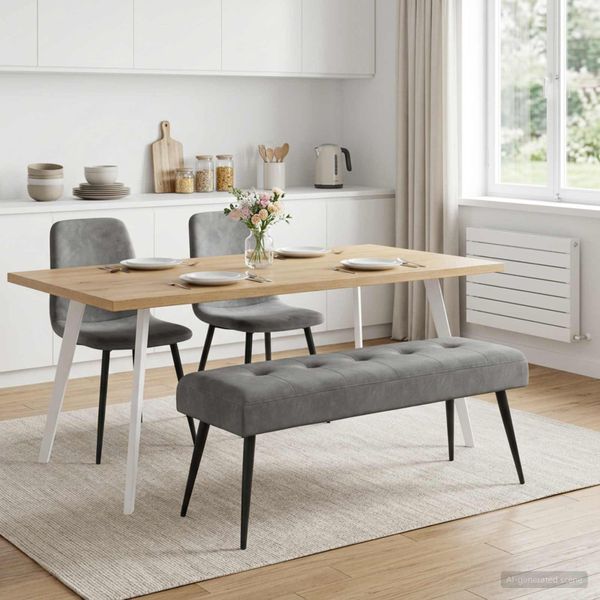 vidaXL Lavica s gombíkovým prešívaním Tmavosivá 110 x 40 x 46 cm Zamat