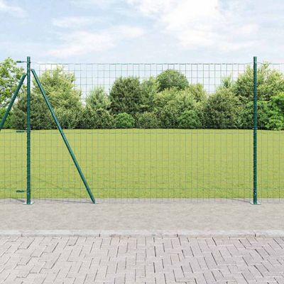 vidaXL Zvarené drôtené pletivo s betónovým základom 10 x 1,4 m (Š x V)