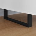 vidaXL Nohy nábytku 12 ks Čierna 341 x 40,5 x 100 mm Železo