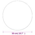 vidaXL Nástenné zrkadlo 50 cm okrúhle sklenené