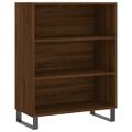 vidaXL Vysoká skrinka hnedý dub 69,5x34x180 cm spracované drevo