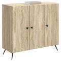 vidaXL Servírovacia skriňa Dub sonoma 89 x 34,5 x 80 cm