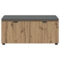 vidaXL Predsieňová lavica Remeselný Dub 100 x 38 x 46 cm