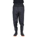 VidaXL Waist Waders s čižmami čierna veľkosť 42