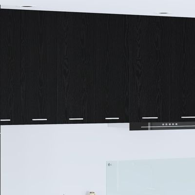 vidaXL Závesná skrinka Čierny dub 60 x 31 x 80 cm Kompozitné drevo