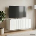 vidaXL Nástenná TV skrinka Biela 78,5 x 31 x 30 cm Kompozitné drevo