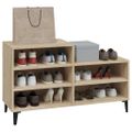vidaXL Botník dub sonoma 102x36x60 cm spracované drevo