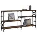 vidaXL Konzolový stolík dymový dub 150x29x76,5 cm kompozitné drevo