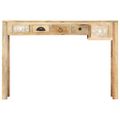 vidaXL Konzolový stolík 110x30x75 cm masívne mangoníkové drevo