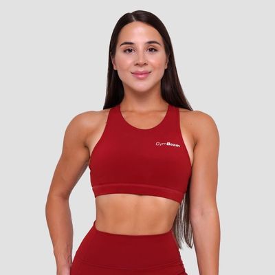 Športová podprsenka Ignite Dark Red - GymBeam, veľkosť S, veľkosť oblečenia S