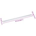 vidaXL Schodové hrany 10 ks Strieborná 67 x 3.5 x 3 cm Hliník