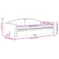 vidaXL Denná posteľ s matracom modrá 100x200 cm zamat