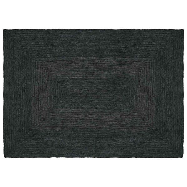 vidaXL Kusové koberce Obdĺžnikový Tmavosivá 140 x 200 cm Juta