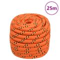 vidaXL Lodné lano oranžové 20 mm 25 m polypropylén
