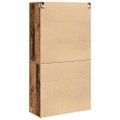 vidaXL Highboard Staré drevo 80 x 33 x 150 cm Kompozitné drevo