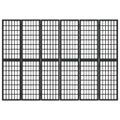 vidaXL Skladací paraván so 6 panelmi japonský štýl 240x170 cm čierny