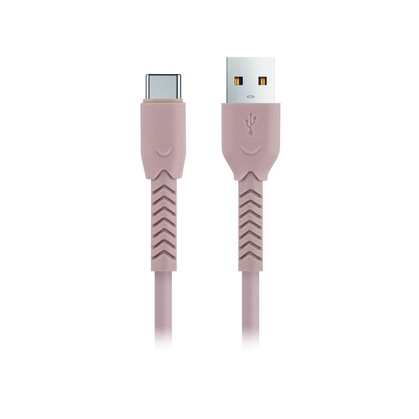 Maxlife MXUC-04 kábel USB - USB-C 1,0 m 3A ružový