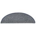 vidaXL Kobercové nášľapy na schody 15 ks modré 56x17x3 cm