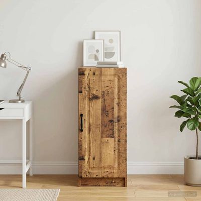vidaXL Servírovacia skriňa Staré drevo 33 x 34,5 x 87 cm
