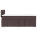 vidaXL Boxspring posteľ s matracom tmavohnedá 90x190 cm látka