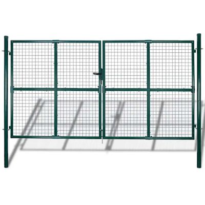 vidaXL Záhradná brána s pletivom, plot, dvere, stena, mreža 300x200 cm