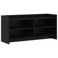 vidaXL TV skrinka 100 x 33 x 47 cm Čierny dub Kompozitné drevo