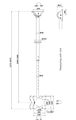 Neomounts CL35-340BL22  Back-to-Back Screen Ceiling Mount (Height: 106-156 cm) Držák, VESA, stropní, pro 2× LCD a TV, úhloprícka 23"–42", nosnost 45kg/monitor, nastavení výšky 106-156cm, náklon 25°, otácení 3