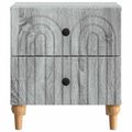 vidaXL Nočný stolík 2 ks Sivá sonoma 43 x 34,5 x 48 cm