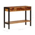 vidaXL Príborník s 3 zásuvkami 110x35x75 cm masívne akáciaové drevo