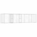 vidaXL Klietka pre psa Strieborná 600 x 200 x 200 cm Pozinkovaná oceľ