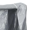 vidaXL Regál na krbové drevo s pláštenkou 100x25x150 cm