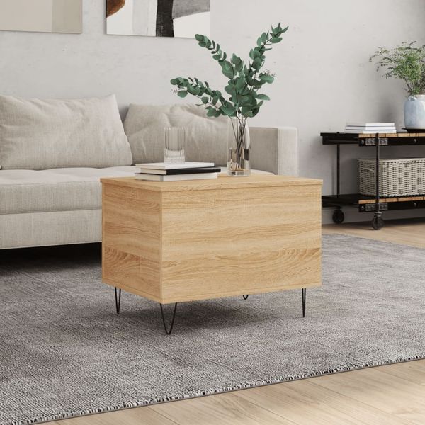 vidaXL Konferenčný stolík dub sonoma 60x44,5x45 cm spracované drevo