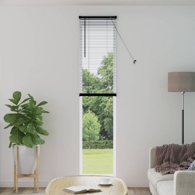 vidaXL Žalúzia Čierny 213 x 50 cm 25 mm PVC