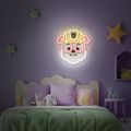 Hanging neon LED Paw Patrol on plexiglass - Rubble OW-130446