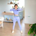 Súprava zelenej masážnej hula hoop obruče HMS HHM14 a bedrového pásu HMS BR163 Plus size