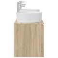 vidaXL Set kabinetov do kúpeľne 3 ks Dub sonoma 49,5 x 44,5 x 65 cm