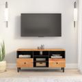 vidaXL TV skrinka 100x33x46 cm akáciový masív