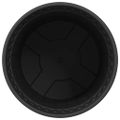 vidaXL Kulatý kvetináč 6 ks Čierna Ø 17 x 14 cm Plast