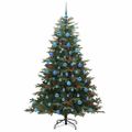 vidaXL Umelý vianočný stromček Zelená 180 cm PVC, kov a plast