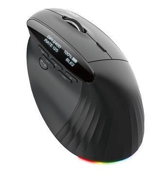 Acer Easy Fit/Ergonomická/Optická/Pro praváky/4 000 DPI/USB+BT/Černá